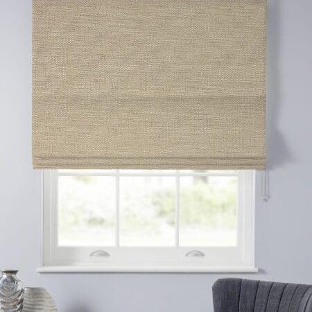 Rustic Parchment Roman Blind