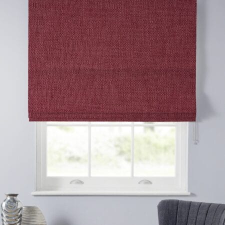 Rustic Raspberry Roman Blind