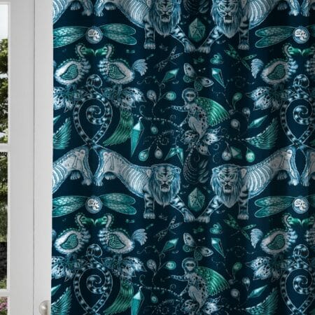 Emma J Shipley Extinct Navy Curtains Emma J Shipley Extinct Navy Curtains