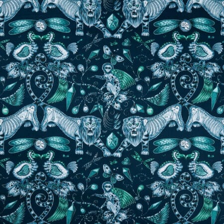 Emma J Shipley Extinct Navy Curtains Emma J Shipley Extinct Navy Curtains