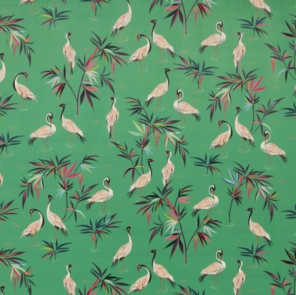 Sara Miller Heron Velvet Green Cushion Sara Miller Heron Velvet Green Cushion
