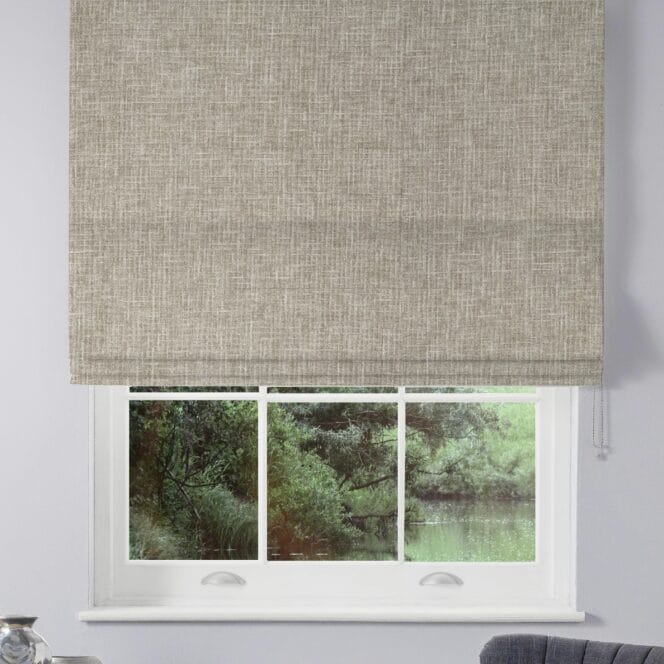 Waffle Bark Roman Blind