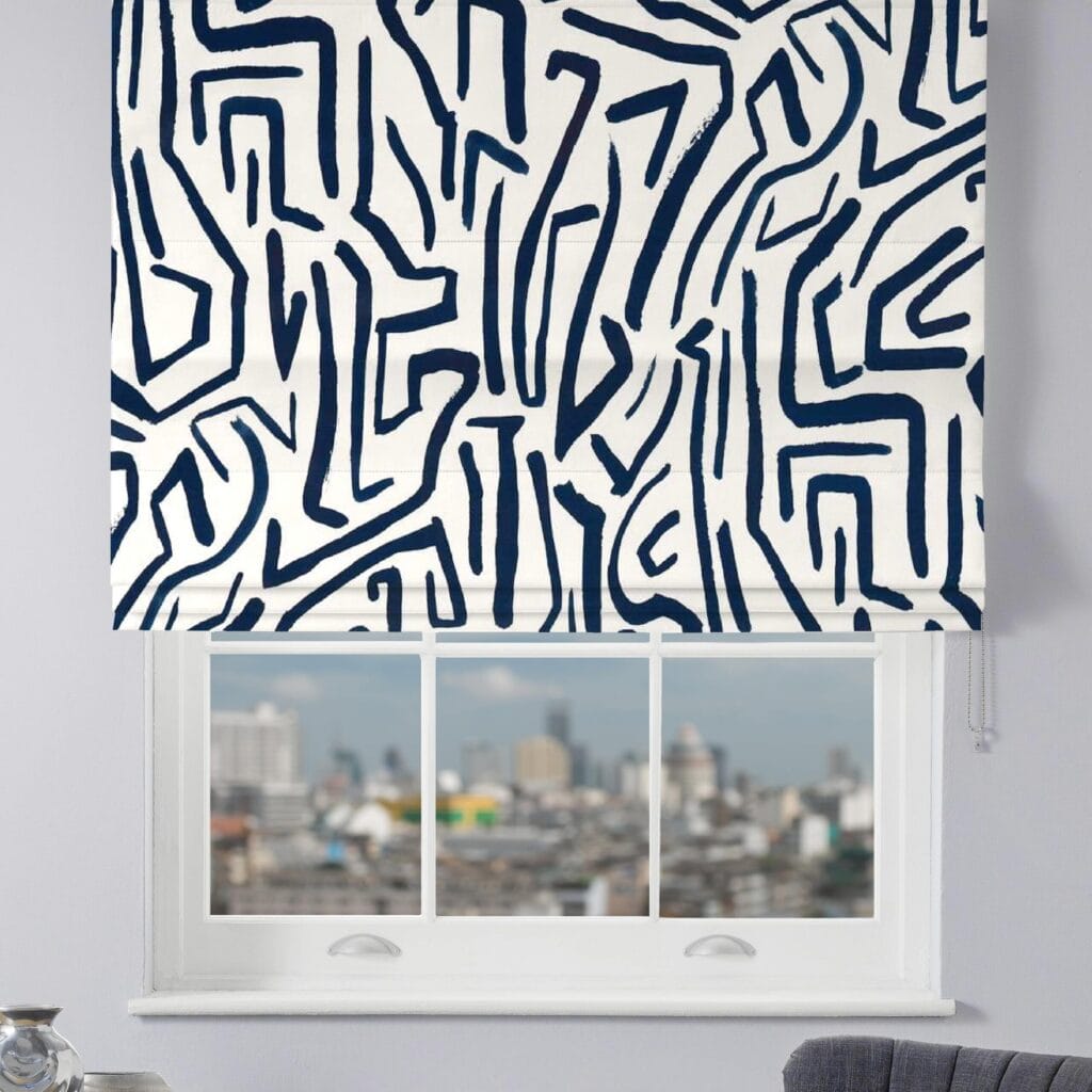 Melodic Japanese Ink Origami Fabric Melodic Japanese Ink Origami Fabric