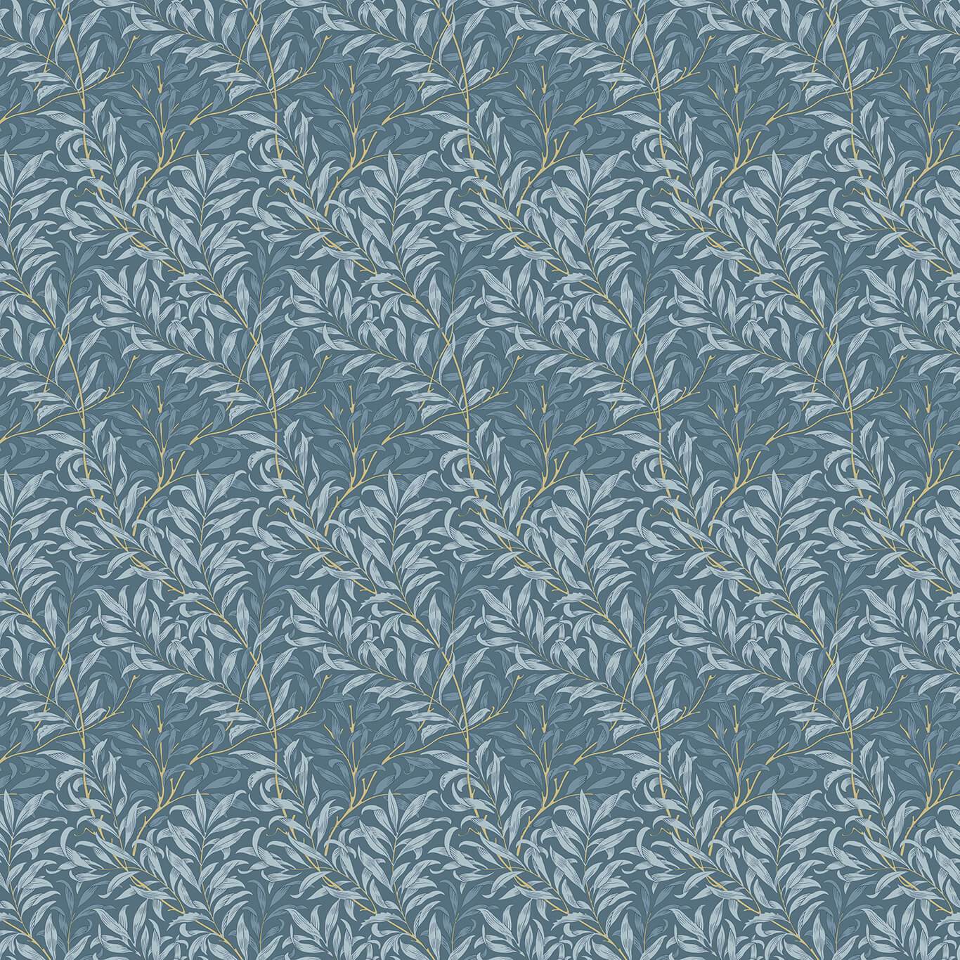 Mini Willow Boughs Denim Blind Mini Willow Boughs Denim Blind