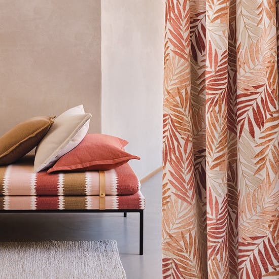 Samora Tuscan Pink Curtains