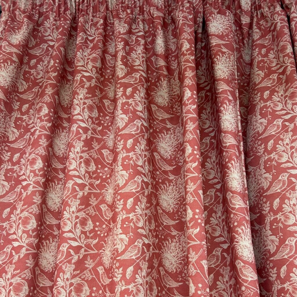 Sewing House Nigella Red Curtains Sewing House Nigella Red Curtains