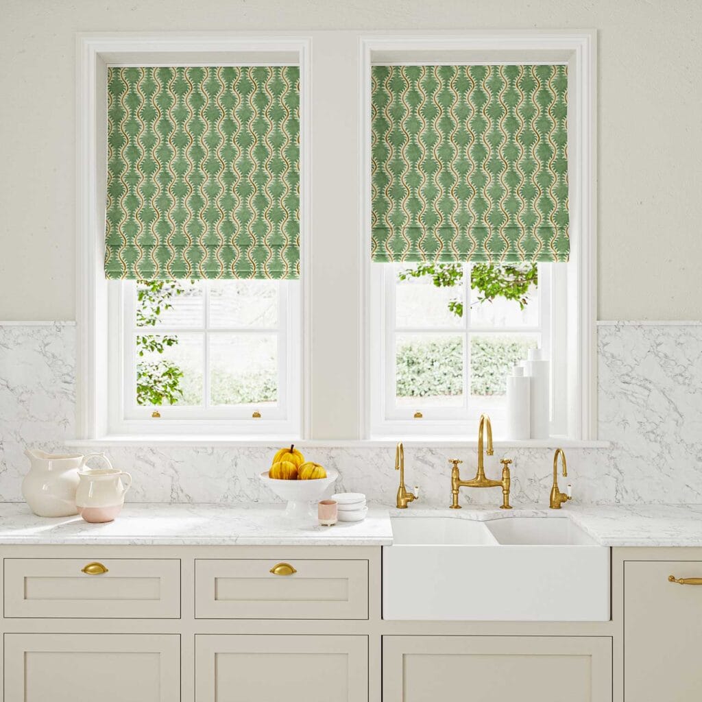Linwood Helter Skelter Sprig Roman Blind Linwood Helter Skelter Sprig Roman Blind